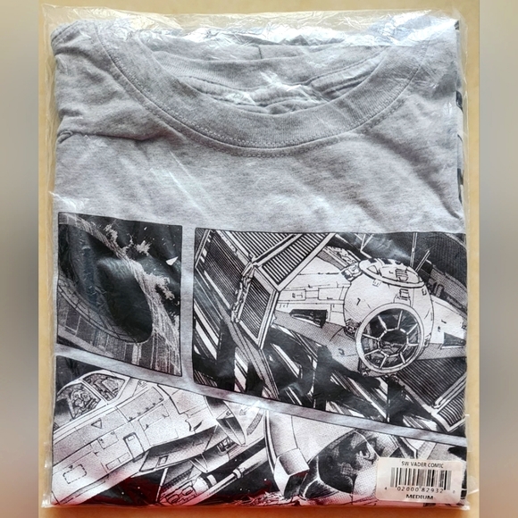 Star Wars Darth Vader Comic Anime Manga Grey M T-shirt, New - Picture 1 of 3